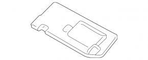 Right visor Hyundai Tucson 22-25 gray