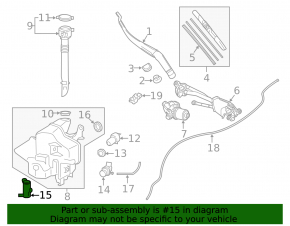 Headlight Washer Motor Toyota Prius V 12-17