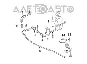 Headlight Washer Motor Toyota Prius V 12-17