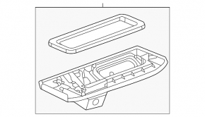 External tailgate handle with button for opening the trunk door, Chevrolet Equinox EV 24-26
