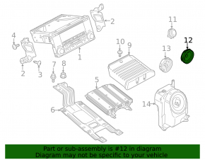 Speaker door front left Mitsubishi Outlander Sport ASX 10-17 Rockford audio