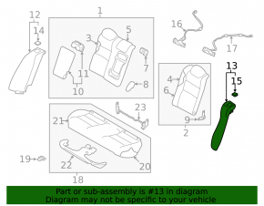 Airbag airbag left seat Nissan Altima 19-21