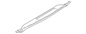 Rear Bumper Lip Cover Porsche Cayenne 958 11-14