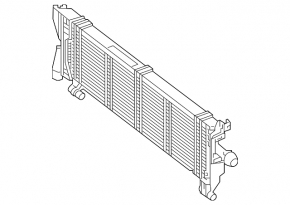 Additional cooling radiator Mercedes CLS-class C257 19-23 3.0 hybrid