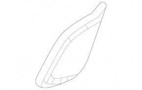 Door plug triangle inner front right Mercedes W167 GLE 350 450 20-26 black for speaker