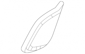 Door plug triangle inner front right Mercedes W167 GLE 350 450 20-23 black under speaker
