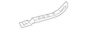 Right rear bumper mount for Mercedes R-class W251 06-13