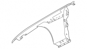 Front left wing Jaguar XF 16-23