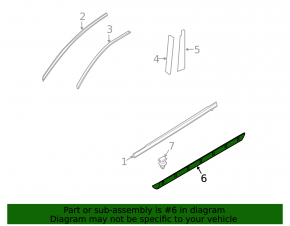 Door trim lower front right Mazda CX-7 06-09