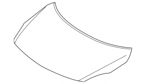 Hood bare Nissan Versa 12-13 usa, white QM1, bumpers