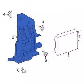 Blind Spot Sensor Mount Right Ford Escape MK3 17-19 Rest