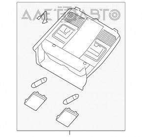 Front Ceiling Light Mazda CX-5 13-16