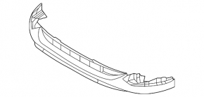 Front bumper lip Mazda CX-5 22-25 structure black