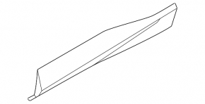 Door trim lower rear right Ford Mustang Mach-E 21-23 black gloss
