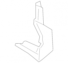 Lower left front pillar trim for Porsche Cayenne 19-26, black