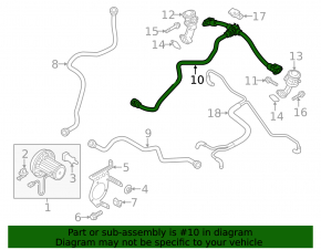 EGR valve tube Audi A6 C7 12-15 3.0T