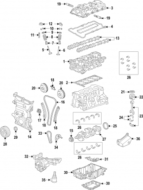 Timing Phase Regulator Chevrolet Equinox 18-22 LYX Intake