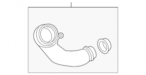 Air duct for the BMW 3 GT F34 14-19 N55 turbine
