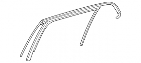 Door glass seal rear left Mercedes GLA 15-20
