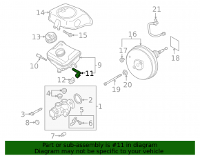 Master cylinder sensor VW Taos 22-25