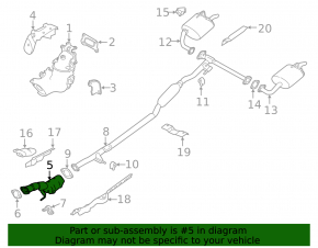 Intake pipe with catalytic converter Nissan Altima 19-22 2.5 awd