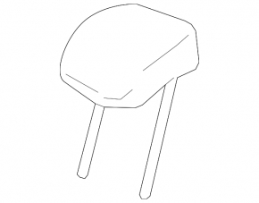 Rear left headrest Cadillac CTS 14-14, beige leather, ready to clean