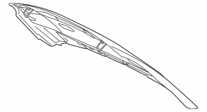 The bare hood of a Volvo V60 15-18