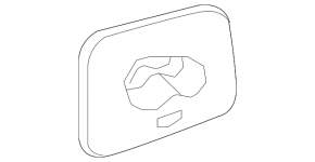Right headliner for Volvo XC90 16-21 mesh mount, gray