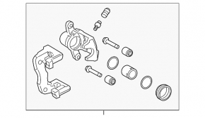 Rear left support Toyota Camry v40
