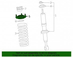 Front left shock absorber support for Lexus LX570 08-21