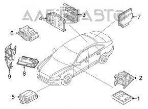 Bracket BCM Body Control Module Audi A6 C7 12-18