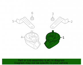 Signal high left Audi A6 C7 12-18