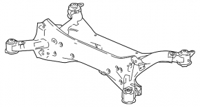 Rear subframe for Honda Accord 18-22