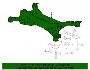 Rear subframe for Honda Accord 18-22