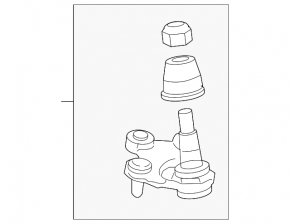 Ball joint left Acura ILX 13-15