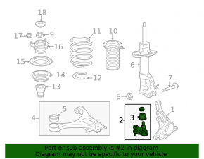 Ball joint left Acura ILX 13-15
