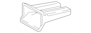Central grille bracket for Toyota C-HR 18-23