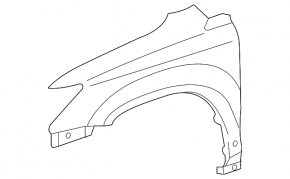 Front left fender Lexus RX300 RX330 RX350 RX400h 04-09 USA