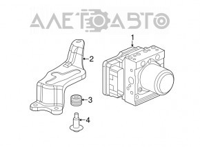 ABS ABS Acura ILX 13-15 pre-rest, broken cover