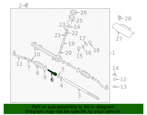 Steering rod left Hyundai Santa FE 19-20 CTR