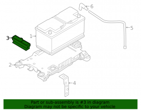 Battery mount for BMW X1 F48 16-22 type 2