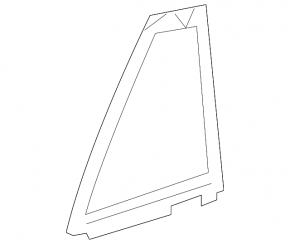 Rear right triangle glass seal for Toyota Rav4 19-24