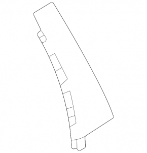 Mitsubishi Outlander 22-25 front right side door trim, matte