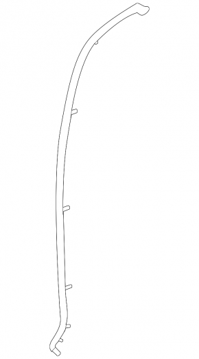 Seal of the side door rear right Kia Niro 23- front