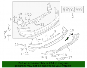Audi Q3 83A 19-23 S-Line rear bumper tow hook cap