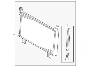 Air conditioner radiator condenser Lexus RX450h 10-15 KOYORAD