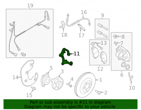 Front right caliper bracket Audi Q5 8R 09-11 320mm