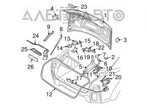 Rear right door lock Porsche Macan 15-18
