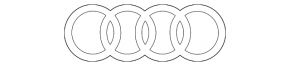 Audi Q3 83A 19-25 black gloss logo emblem for the trunk door