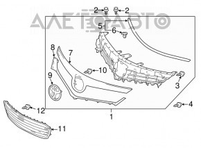 Toyota Avalon 13-15 3.5" grille emblem